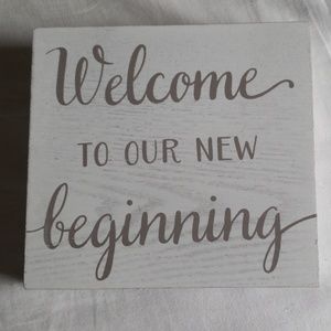 Wedding welcome sign